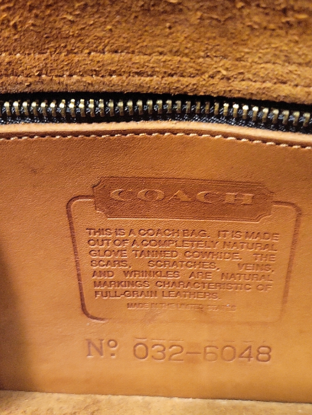 Vintage Coach British Tan Leather Dinky Crossbody Bag With Turn Lock Clasp - Picture 6 of 7